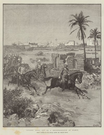 Cavalry going out on a Reconnaissance at Suakin by Amedee Forestier